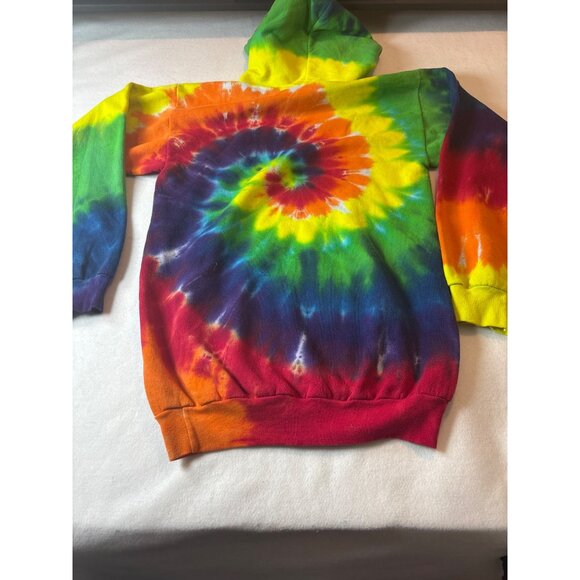 Proud Ally Tie-Dye Hoodie S Port & Company Cotton Blend Unisex small size - Picture 7 of 7